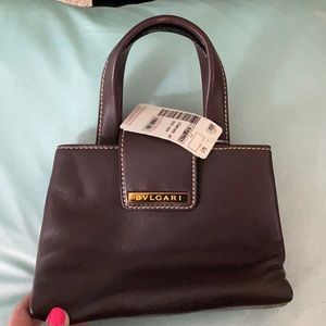 Bulgari authentic leather mini purse